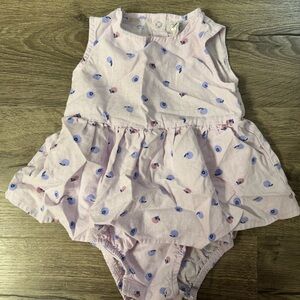 Simple Pink and Purple Baby Diaper Cover